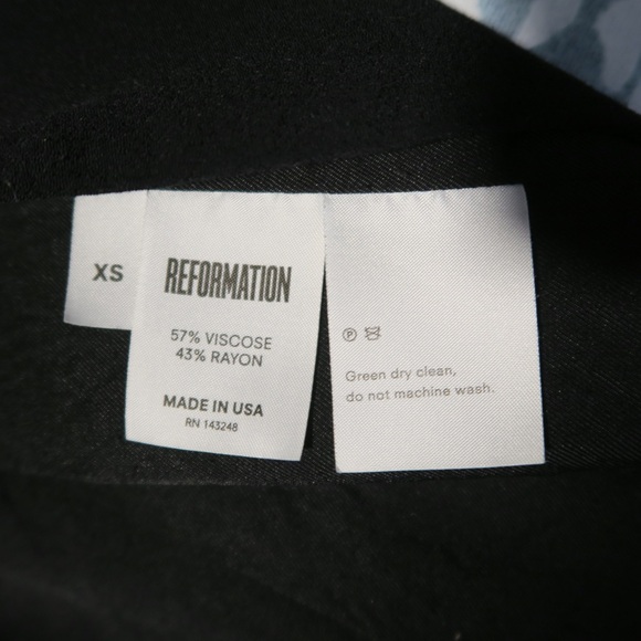 Reformation Button Down Blazer Dress Black Classic - Picture 10 of 11